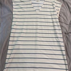Striped V-Neck Dress